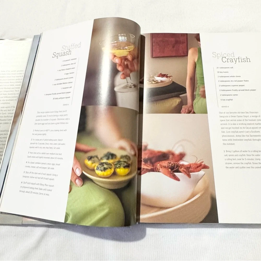 Williams Sonoma The Best of Taste Cookbook - Elegant White and Brown Cover 2001